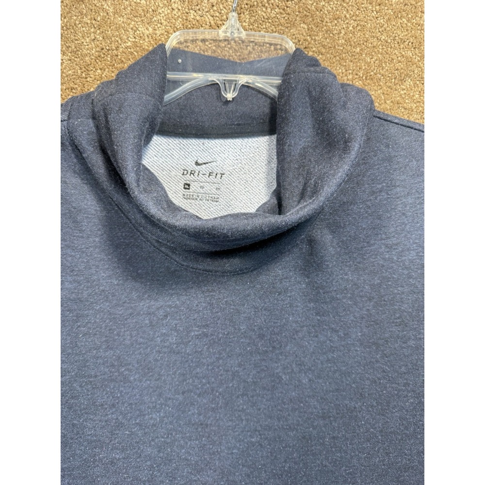 Nike Dri Fit Women's Sweatshirt -  Cowl Neck‎ Pullover Navy Athletic Size XL - Picture 5 of 11